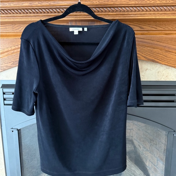 Chico's Tops - Chico's Elegant Black Cowl Neck Blouse
